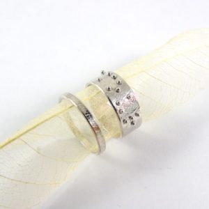 Alliances Touche-moi du bout des doigts Alliances uniques et sur-mesures - Bijoux braille Bretagne